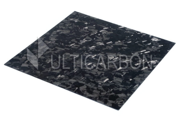 Forged Carbon Fiber Cured Sheet Sample 1″ x 1″/2.5cm x 2.5cm