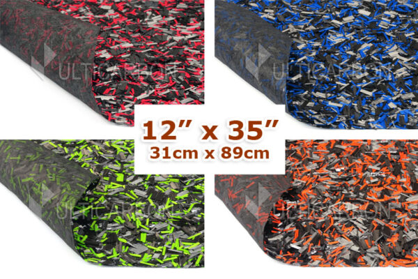 ForgeTEX® Glass Forged Carbon Fiber Fabric 12″ x 35″/31cm x 89cm