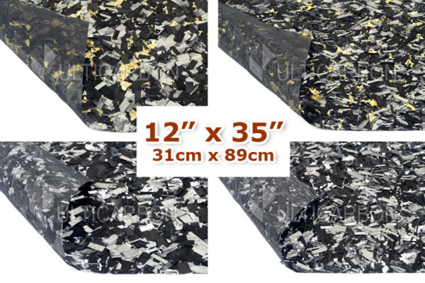 ForgeTEX® Metallic Forged Carbon Fiber Fabric 12″ x 35″/31cm x 89cm